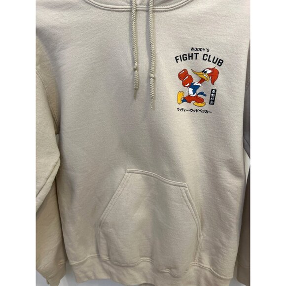 Riot Society Men's Teen Medium Beige Woody Hoodie Sweatshirt Woody's Fight Club - Picture 12 of 14